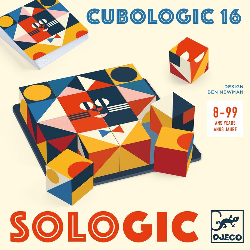 Cubologic 16 Wooden Cubes Game with 30 challenges Early Science STEM Toys Gifting Idea for 8yrs+