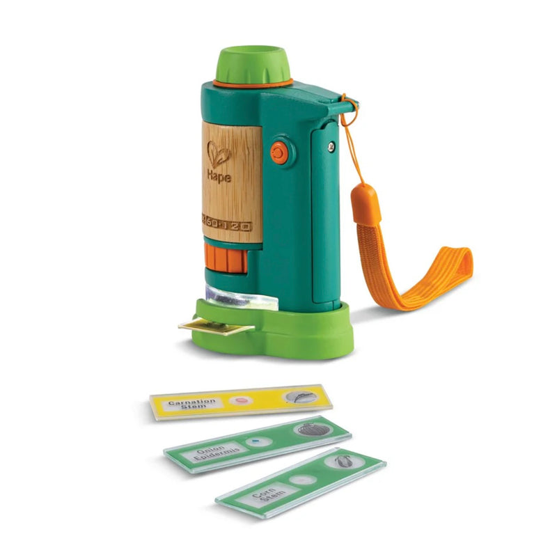 Hape Nature Field Microscope 6pcs Early Science STEM Outdoor Toys 8yrs+