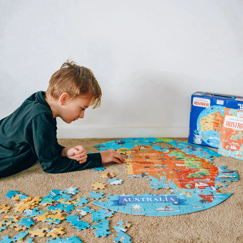 Travel, Learn and Explore Australia 210pc Book and Puzzle Set by Sassi Gift Set 6yrs+