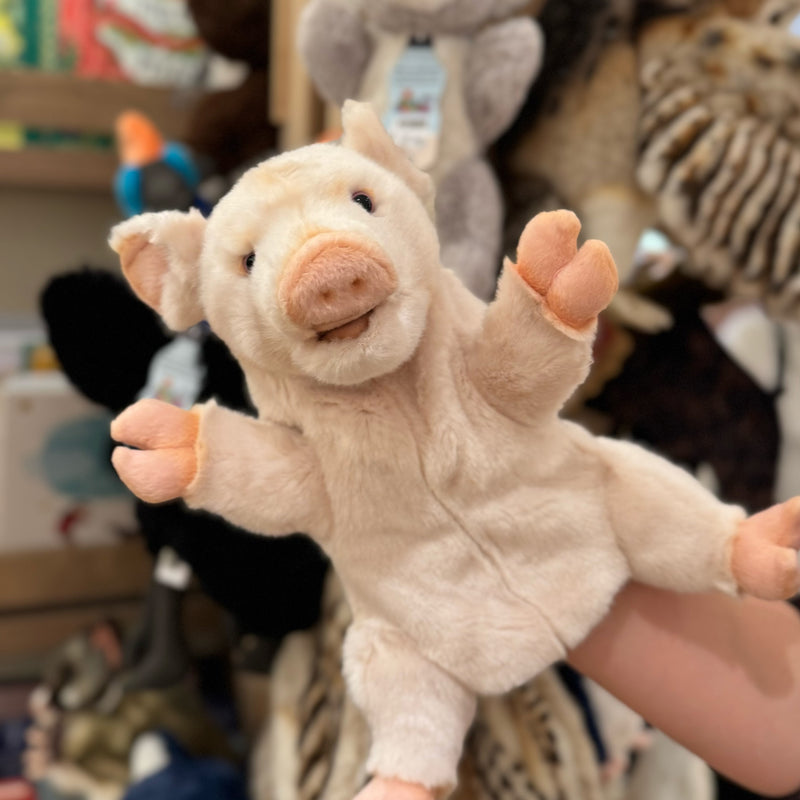 Pig Hand Puppet 25cm by Hansa Farm Animals Pretend and Imaginative Play Toy 3yrs+