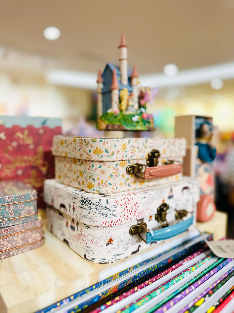 Maileg Suitcase Fabric Set 2pcs Chevaux medium size 22cm wide Clearance