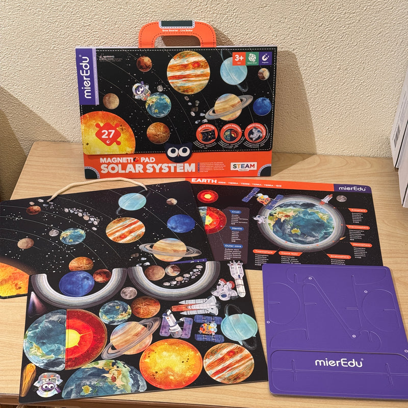 MierEdu Magnetic Pad Solar System Magnetic Play Set Early Science STEM Space Toys 3yrs+