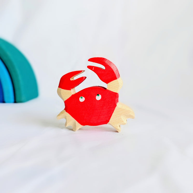 Holztiger Crab Wooden Animals Sea Life Animal Toys 3yrs+