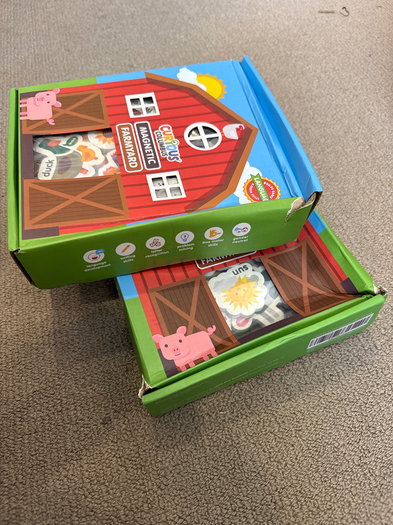 Curious Columbus Magnetic Farmyard Baby Toys Baby Gifts Idea 0m+ (Damaged Packaging)