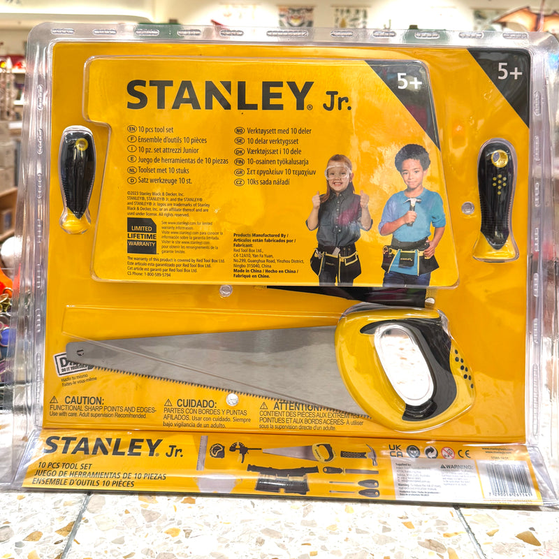 Stanley Jr Tool Kit Set 10pcs Fine Motor Skills Toys Early Science STEM Toys Construction 5yrs+