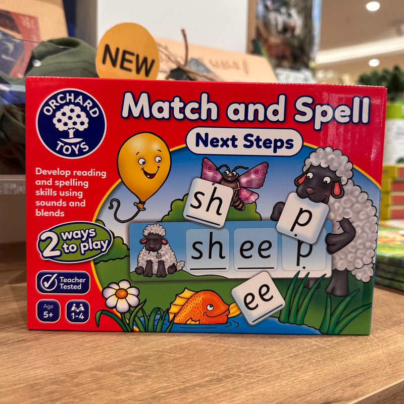 Orchard Toys Game Match and Spell Next Steps Early Literacy Phonics Cognitive Language 4yrs+