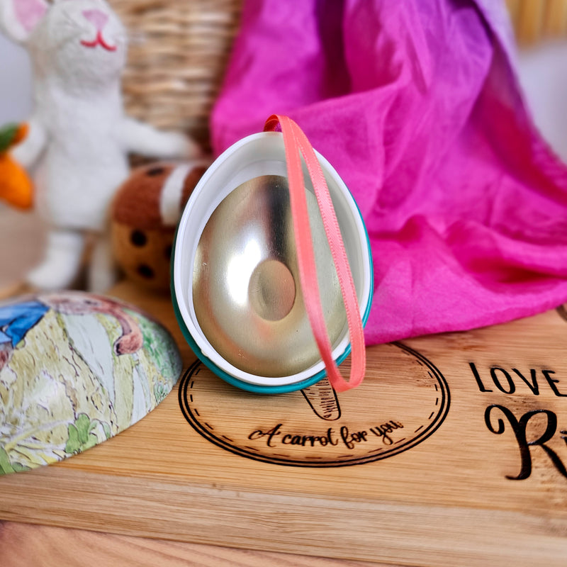 Peter Rabbit Easter Mini Egg Shape Tins Easter 6cm x 4.5cm