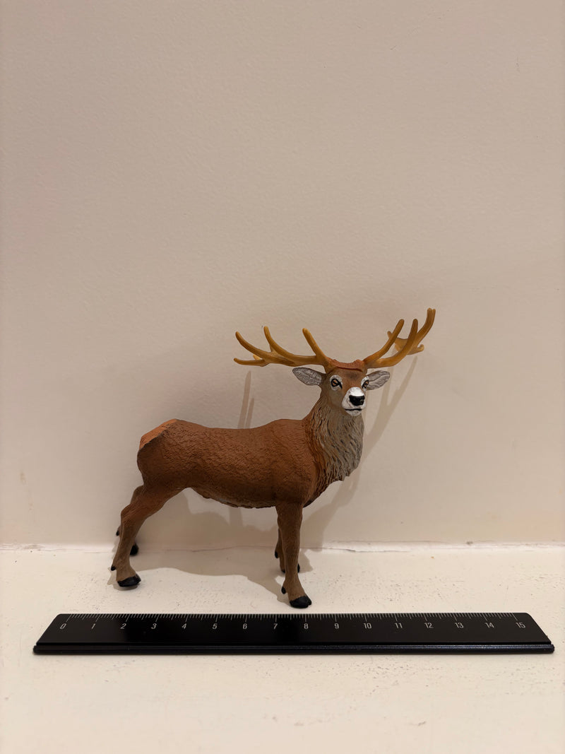 Red Deer Stag Figurine by Safari Ltd Large Woodland Collection Animal Figurines 3yrs+