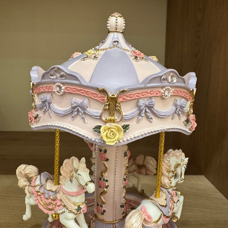 Carousel Music Box Revolving Horse Royal Purple Best Seller Most Loved in Store