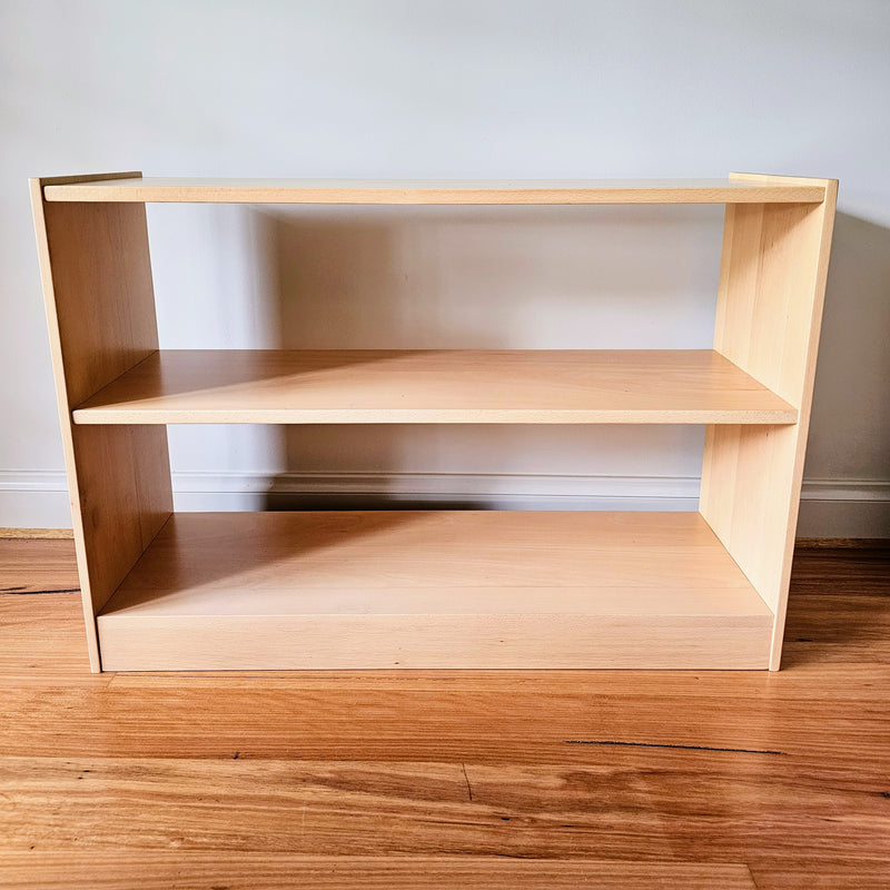 Montessori Beechwood 3 Tier Toddler / Kids Toy Book Shelf 34.5(D) x 100(L) x 70(H)cm Kids Furniture Best Seller (Heavy Shipping) ETA DECEMBER