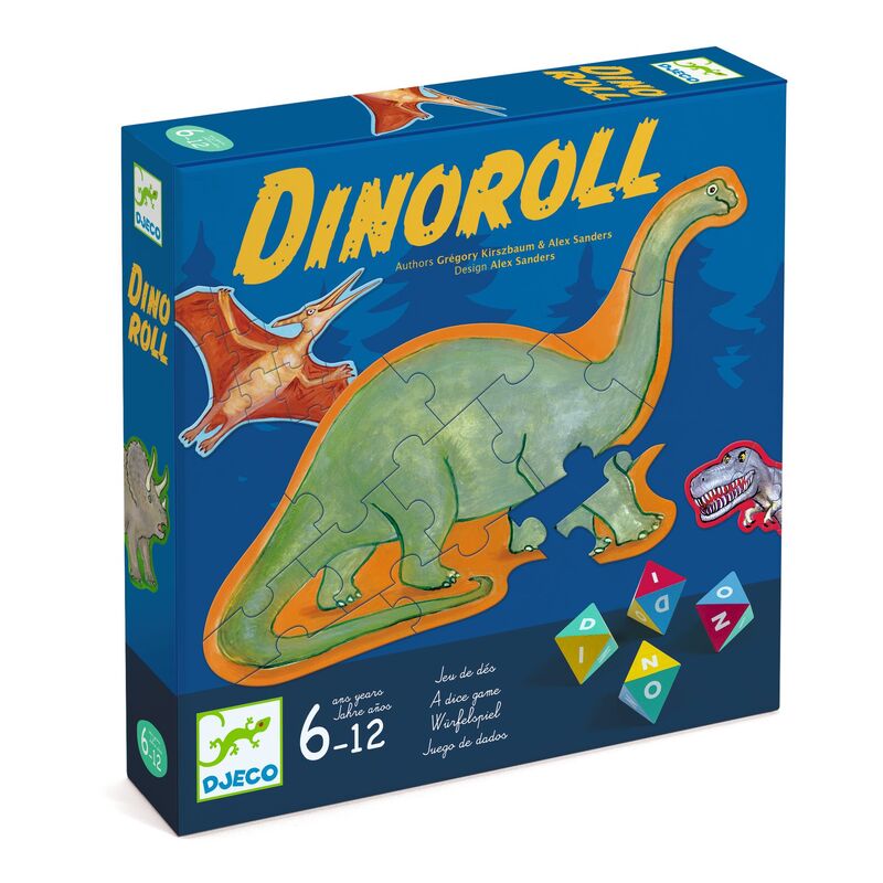 Dinosaur Dinoroll Tactical Jigsaw Puzzle Game by Djeco Dinosaur and Dragon Theme 6yrs+