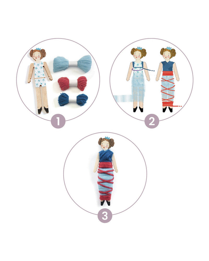 Do It Yourself Worry Dolls Craft Kit by Djeco Art and craft Best Seller 6yrs+