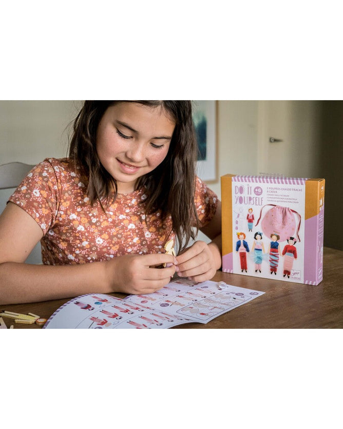 Do It Yourself Worry Dolls Craft Kit by Djeco Art and craft Best Seller 6yrs+