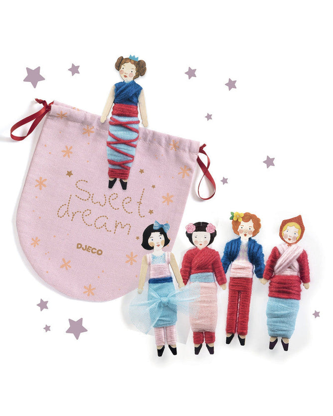 Do It Yourself Worry Dolls Craft Kit by Djeco Art and craft Best Seller 6yrs+