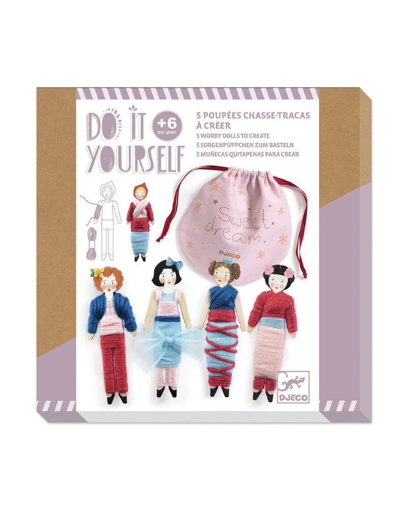 Do It Yourself Worry Dolls Craft Kit by Djeco Art and craft Best Seller 6yrs+