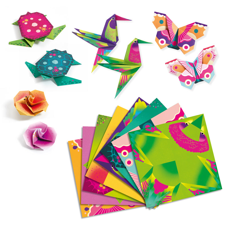 Tropics Origami Travel Toys by Djeco Stationary Art and craft for kids 7yrs+