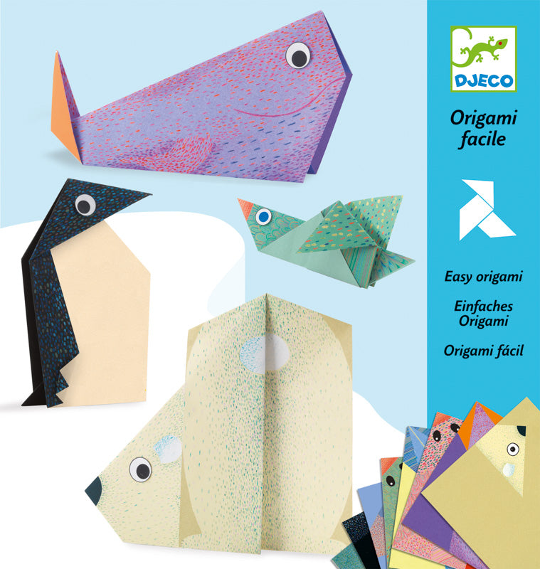 Polar Animals Origami Travel Toys by Djeco Stationary Art and craft for kids Best Seller 4yrs+