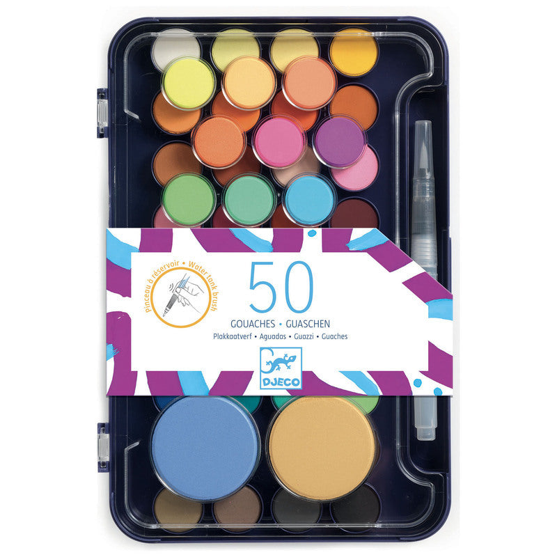 Artist's Paint Palette 53 Colours by Djeco Stationary Art and craft for kids Best Seller 6yrs+