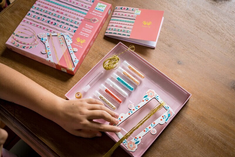 Tiny Beads Bracelet Set by Djeco Art and craft for kids 9yrs+