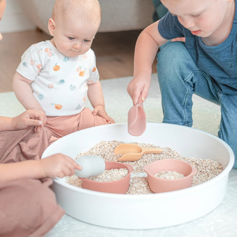 Inspire My Play Pastel Silicone Mini Scoops 4pcs Motor Skills Developmental Toys 10m+