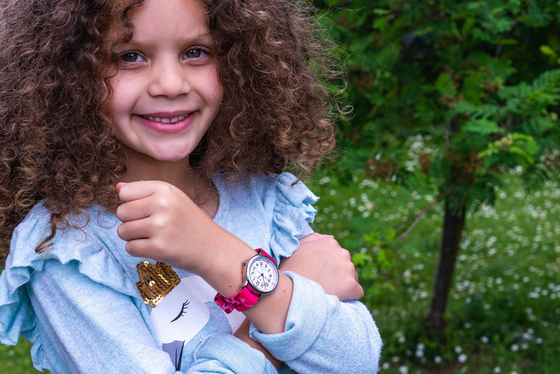EasyRead Kids Analog Watch Water Resistant Camo Band Learn to tell Time Past and To by ertt Early Math STEM Toys 4yrs+