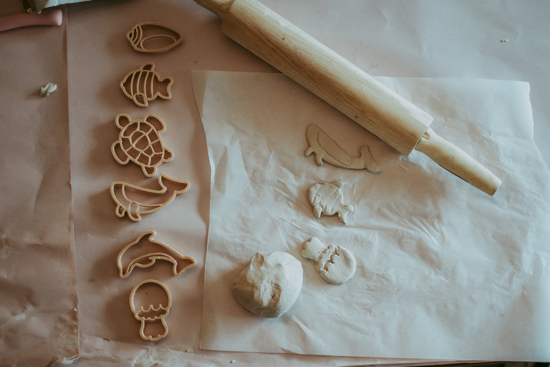 Kinfolk Pantry Mini Under The Sea Eco Cutter Set Playdough Toys Art and craft for kids 3yrs+