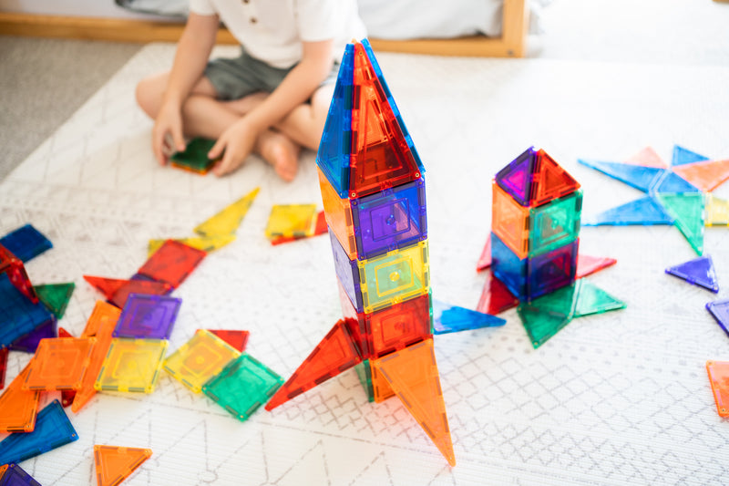 Learn and Grow Toys Magnetic Tiles 110pc Builders Pack Best Seller 3yrs+