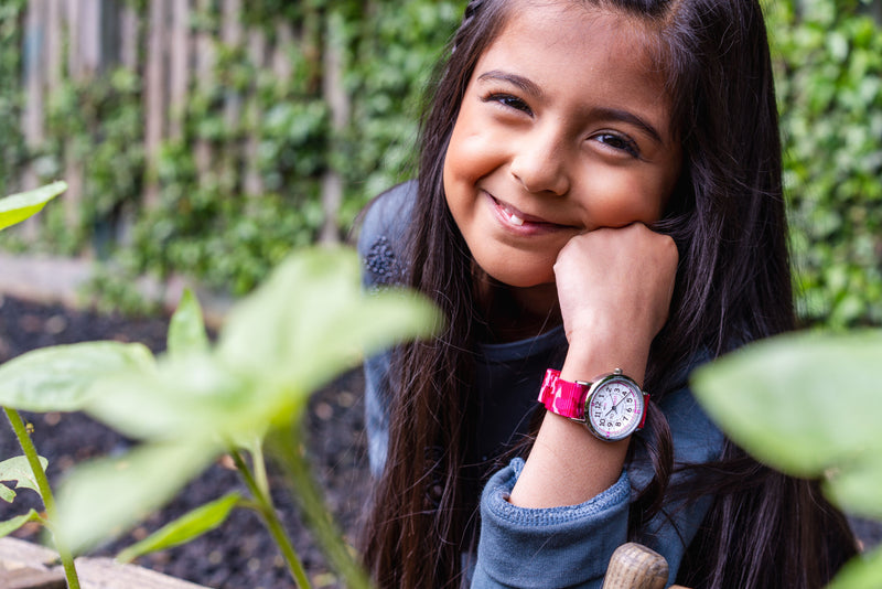 EasyRead Kids Analog Watch Water Resistant Camo Band Learn to tell Time Past and To by ertt Early Math STEM Toys 4yrs+
