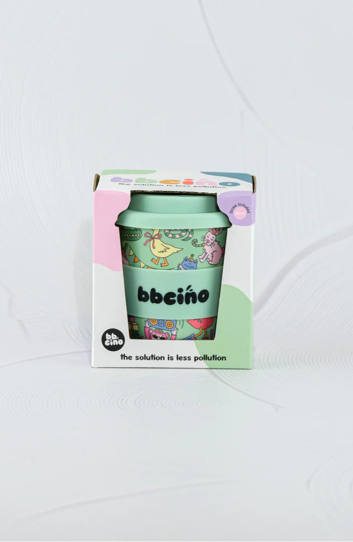 BBcino Party Animal in Green 240ml Babycino