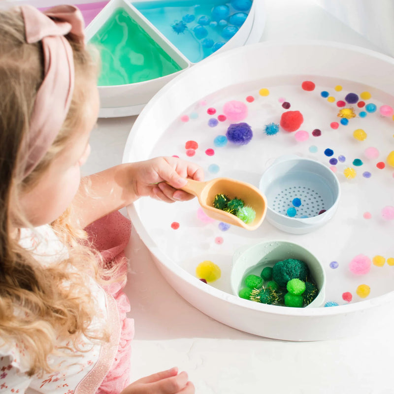 Inspire My Play Pastel Silicone Mini Scoops 4pcs Motor Skills Developmental Toys 10m+