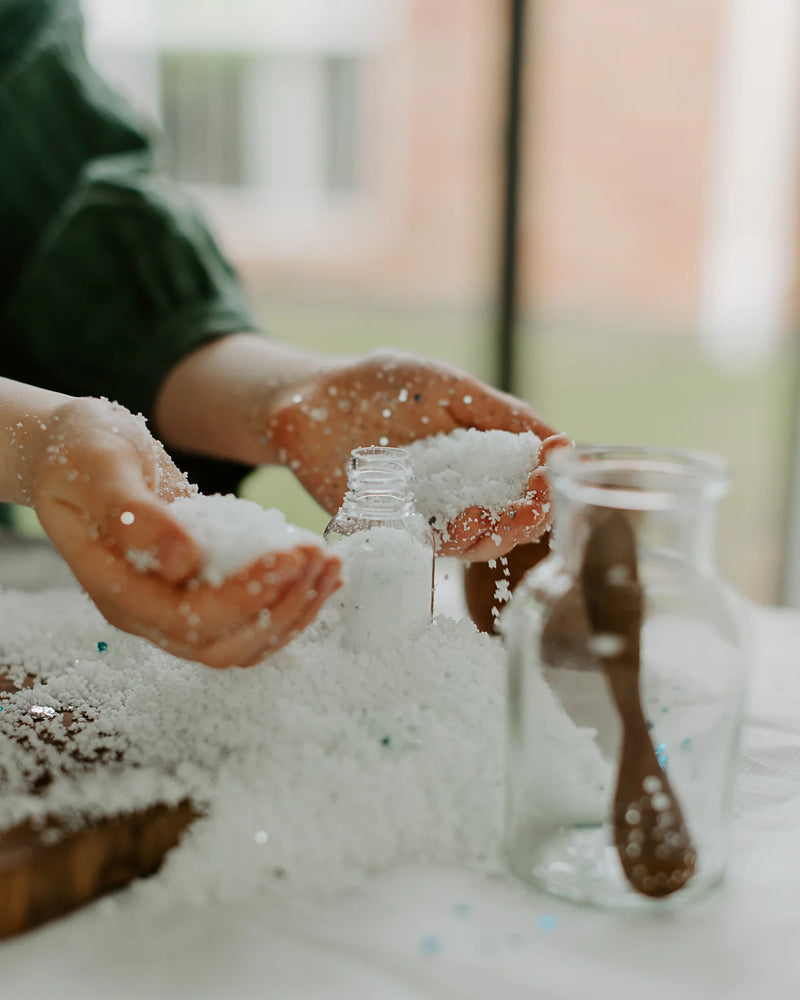 Snow Fairy Magic Snow Sensory Toys by The Little Potion Co Fairy Unicorn and Castle Theme 3yrs+