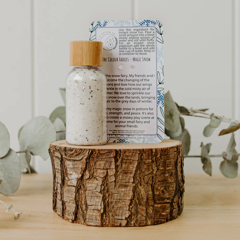 Snow Fairy Magic Snow Sensory Toys by The Little Potion Co Fairy Unicorn and Castle Theme 3yrs+