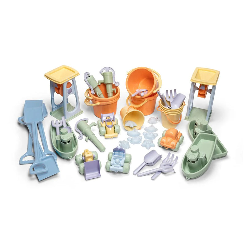 Dantoy Bioplastics Recycled Sand Set 45pcs Sensory Outdoor Play Tools Sand and Water Toys School Range 2yrs+ (Bulky Shipping)
