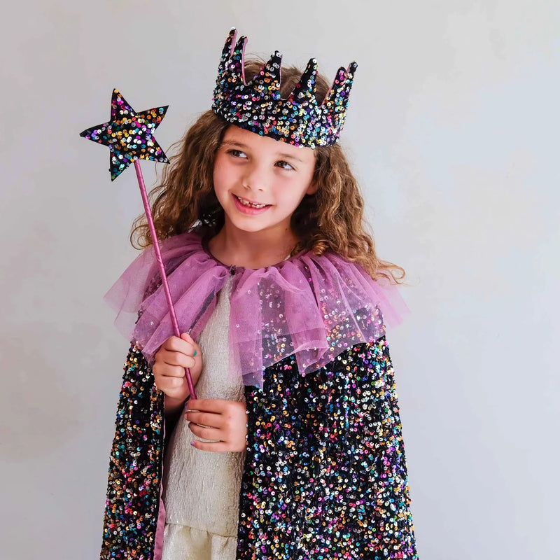Dazzle Sequin Wand by Mimi & Lula Kids Costumes Fairy Unicorn Castle Theme Halloween 3yrs+