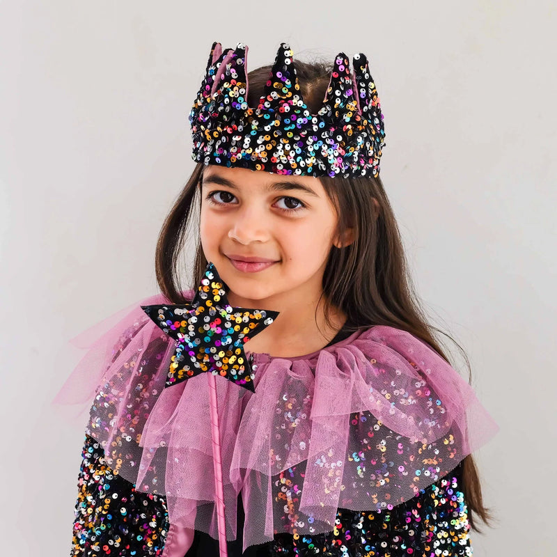 Dazzle Sequin Wand by Mimi & Lula Kids Costumes Fairy Unicorn Castle Theme Halloween 3yrs+