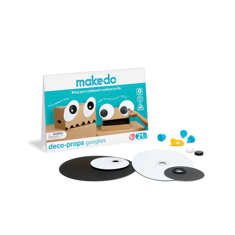 Makedo Deco-Props Googlies 21pcs Accessory Set for Makedo Art and Craft for Kids 5yrs+