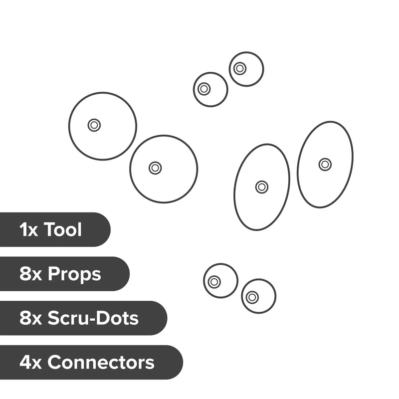 Makedo Deco-Props Googlies 21pcs Accessory Set for Makedo Art and Craft for Kids 5yrs+