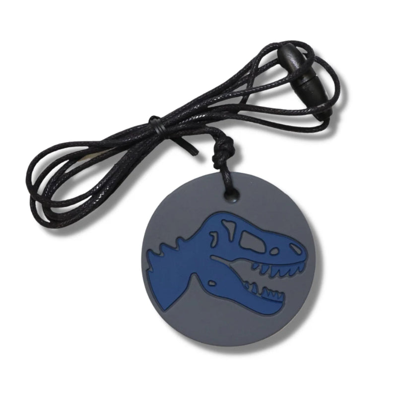 Jellystone Silicone Pendant Dino Medium Chew Necklace 3yrs+