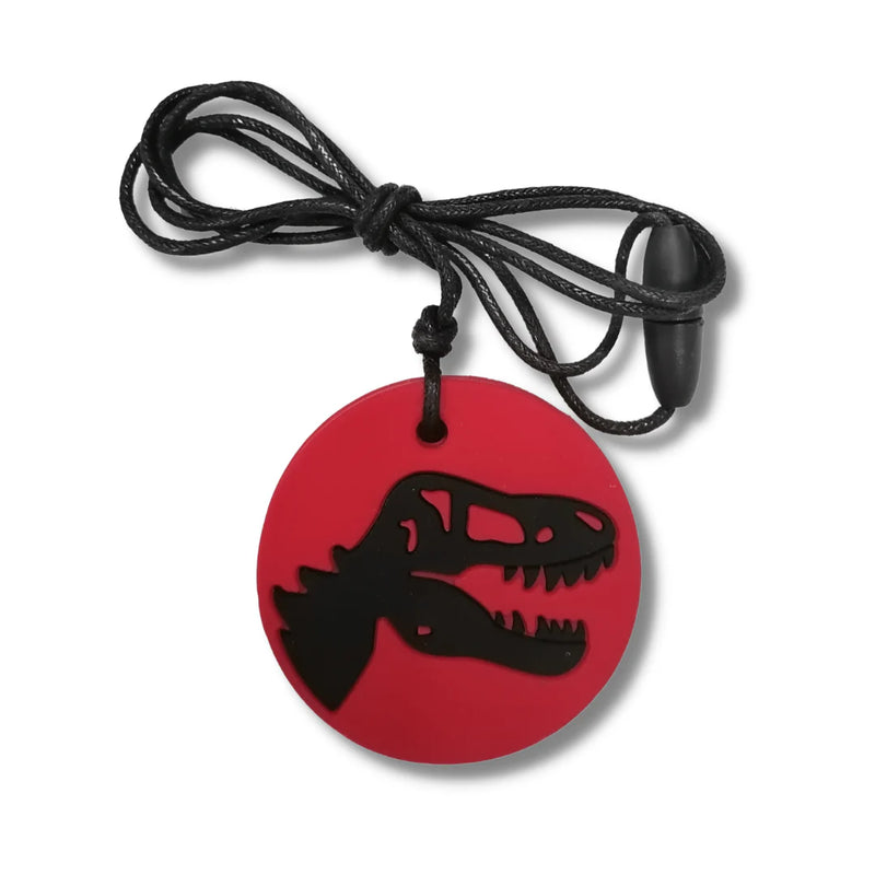 Jellystone Silicone Pendant Dino Medium Chew Necklace 3yrs+