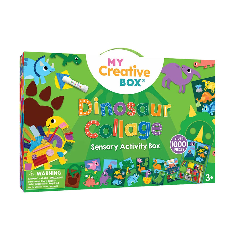 My Creative Box LARGE Dinosaur Collage Sensory Activity Craft Box with over 1000 Craft Pieces Art and Craft for Kids 3yrs+