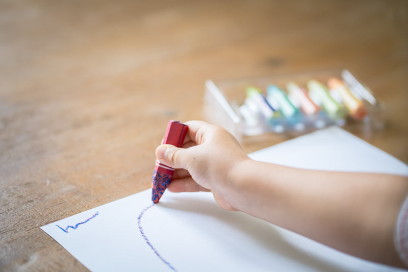 Crayons Multicoloured Flower 6pc by Djeco Stationary Art and craft for kids 3yrs+