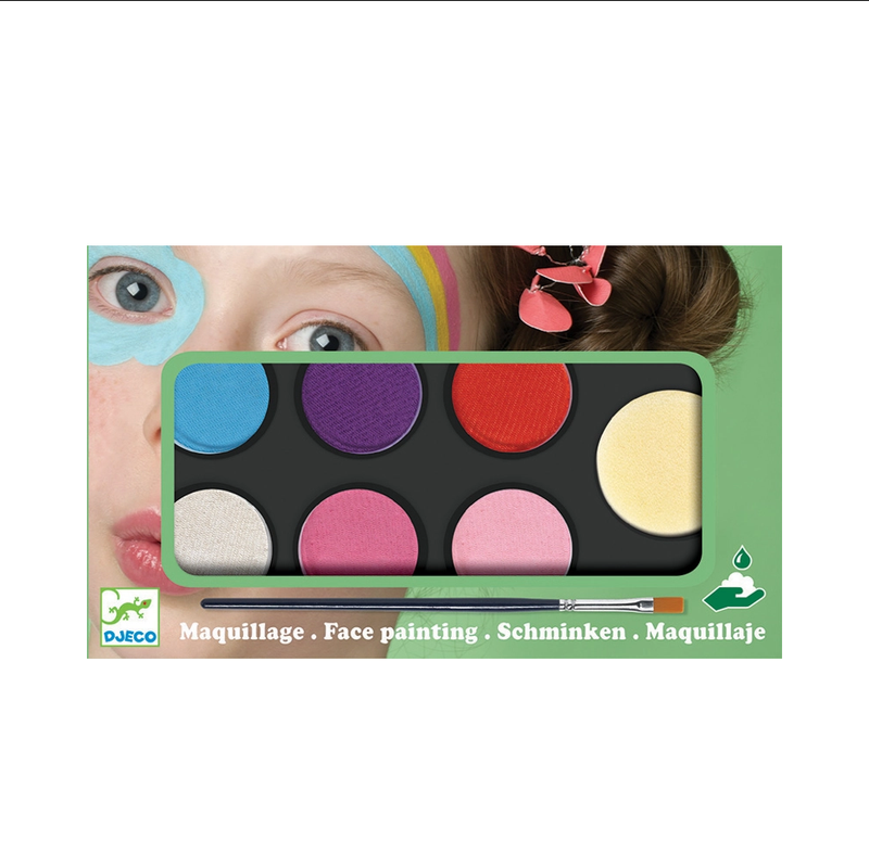 Face Paint and Body Art Palette 6 Colours by Djeco Art and craft for kids 3yrs+