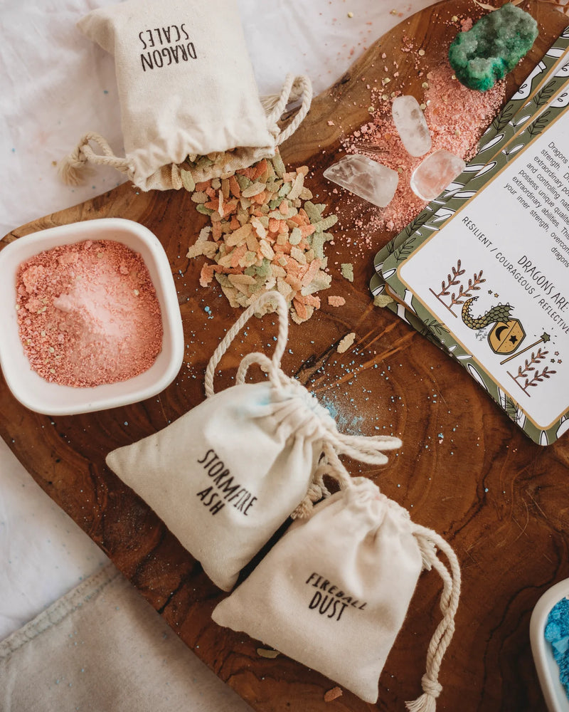 Dragon Tales Mindful Potion Kit by The Little Potion Co Art and craft for kids Sensory Toys Best Seller Dinosaur and Dragon Theme 4yrs+