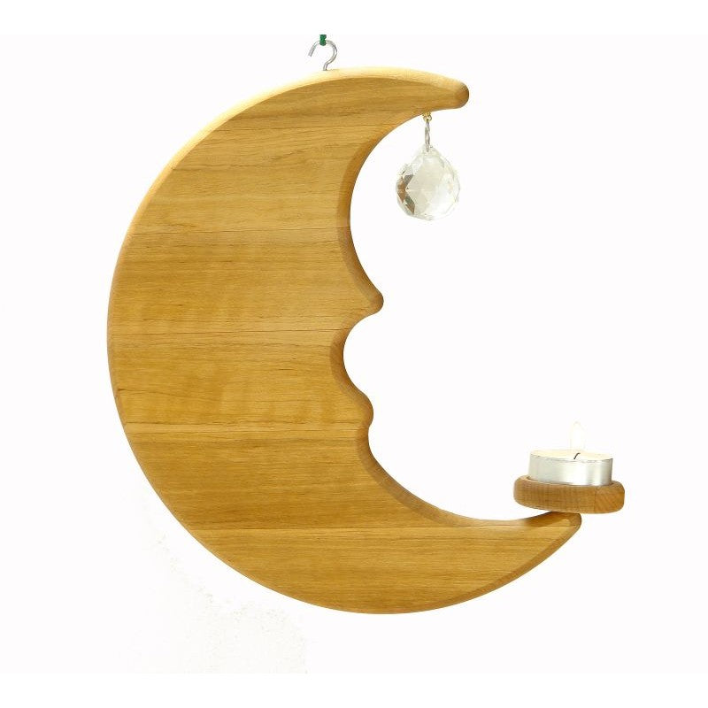 Drewart Moon with Crystal Sun Catcher Wooden Room Decors