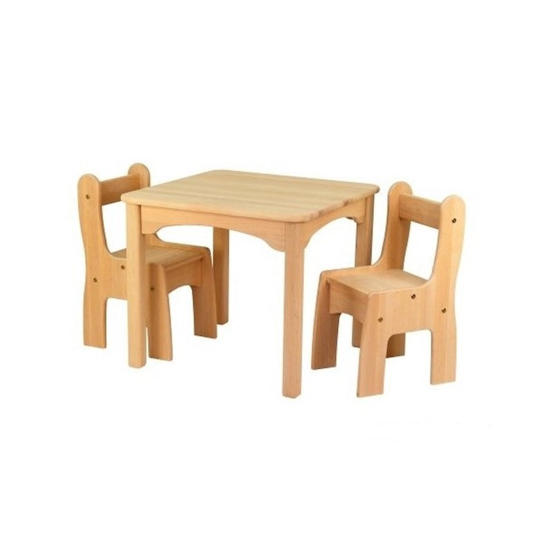 Drewart Play Table set with 2 Chairs Hand Made Kid's Furniture 3 Pieces Kids Furniture Toddler table and chair set 3yrs+ (Furniture Shipping)