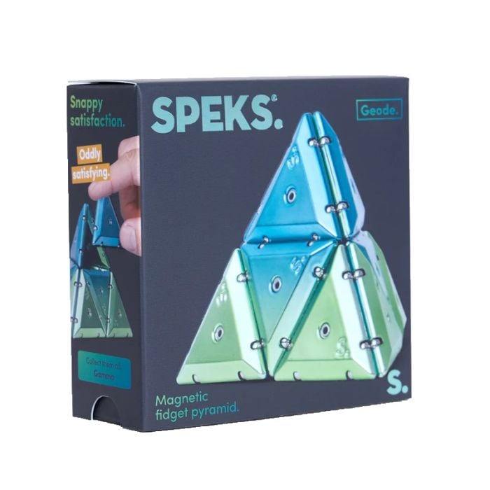 Speks Magnetic Geode Pyramid Travel Fidget Toys 14yrs+