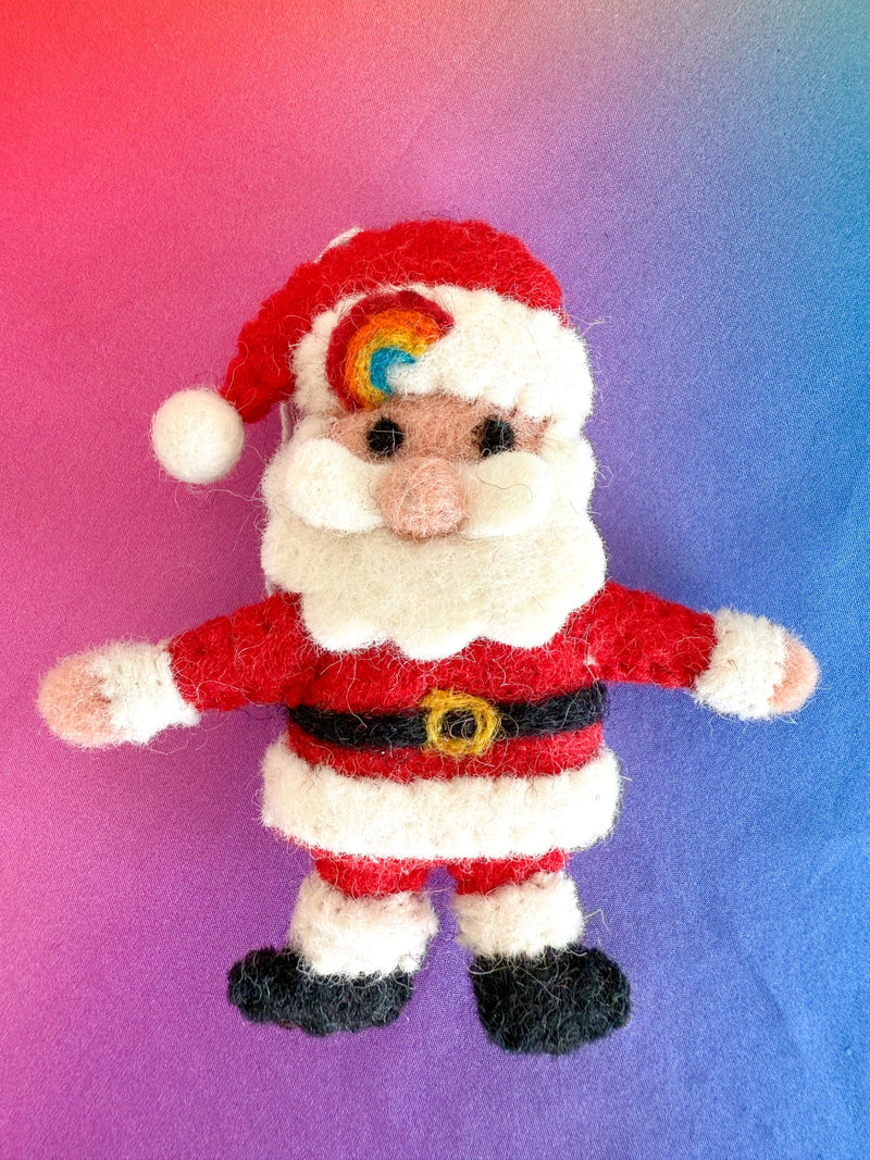 Tara Treasures x My Little Creator Felt Santa Claus Ornament New Christmas Range