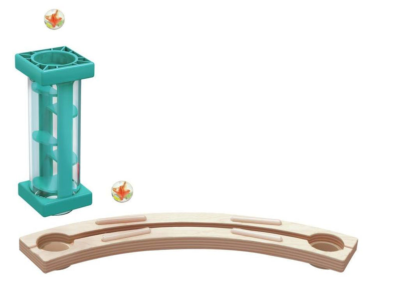 Hape Marble Run Quadrilla Castle Escape Early Science STEM Toys 52pcs Marble Run Game Wooden Building Blocks Best Seller 4yrs+