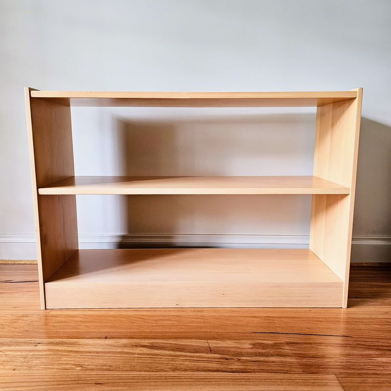 Montessori Beechwood 3 Tier Toddler / Kids Toy Book Shelf 34.5(D) x 100(L) x 70(H)cm Kids Furniture Best Seller (Heavy Shipping) ETA DECEMBER