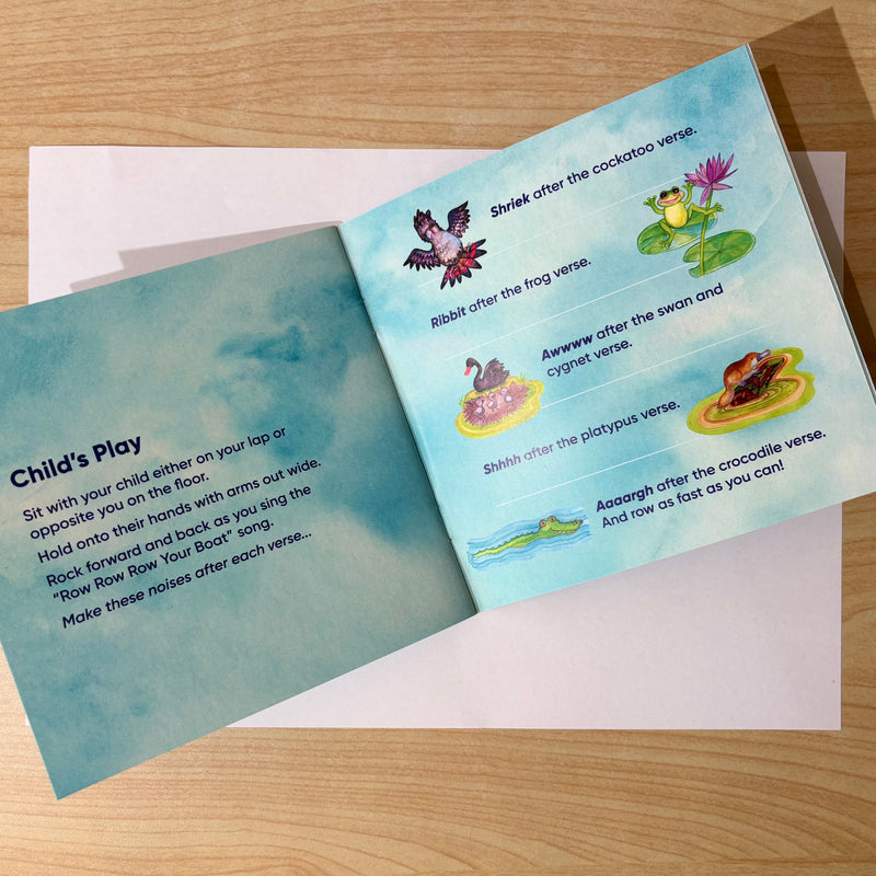 Row, Row, Row Your Boat (Paperback) by Leanne White Aussie Baby Play Books Australian Author